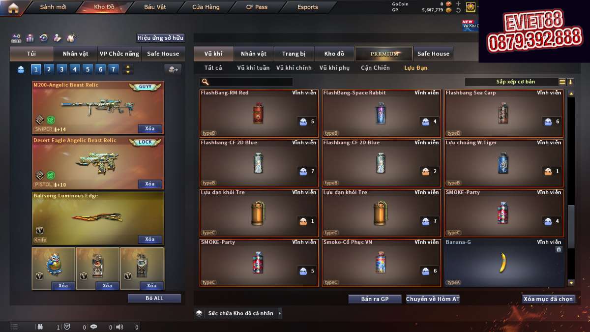 shop acc cf uy tin gia re